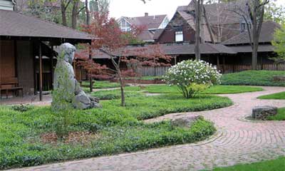 Photo of the Zen Center's back yard
