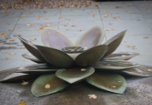 Sculpture of a lotus