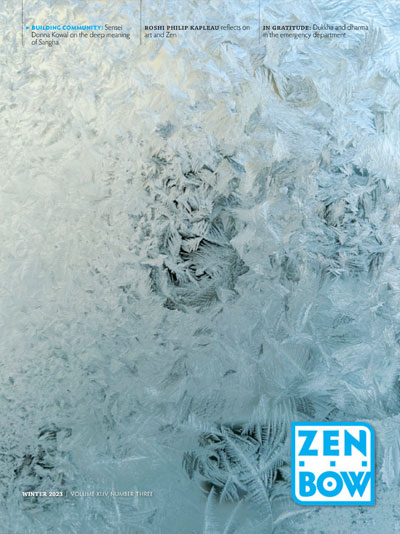 Cover image of the Winter 2023 Zen Bow issue